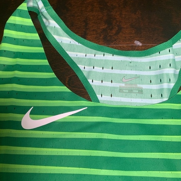 Nike Womens Size 3XL Pro Elite Singlet Track Field CU9996-XXX Green - Picture 2 of 6